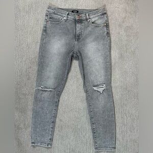 Express Women's Gray Skinny Jeans